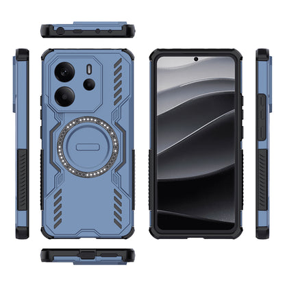 MagSafe Case for Xiaomi Redmi Note 14 4G (Regional), Techsuit, ArmorMag, Blue