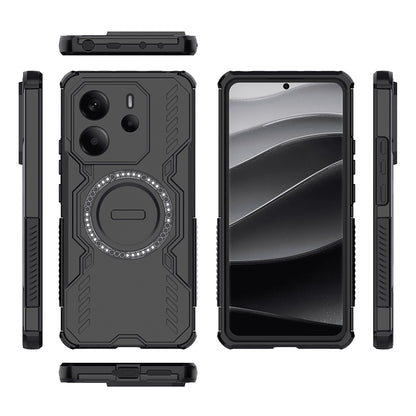 MagSafe Case for Xiaomi Redmi Note 14 4G (Regional), Techsuit, ArmorMag, Black