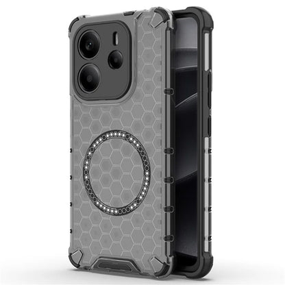 Θήκη MagSafe για Xiaomi Redmi Note 14 4G (Περιφερειακή), Techsuit, HoneyComb Shield, Μαύρη