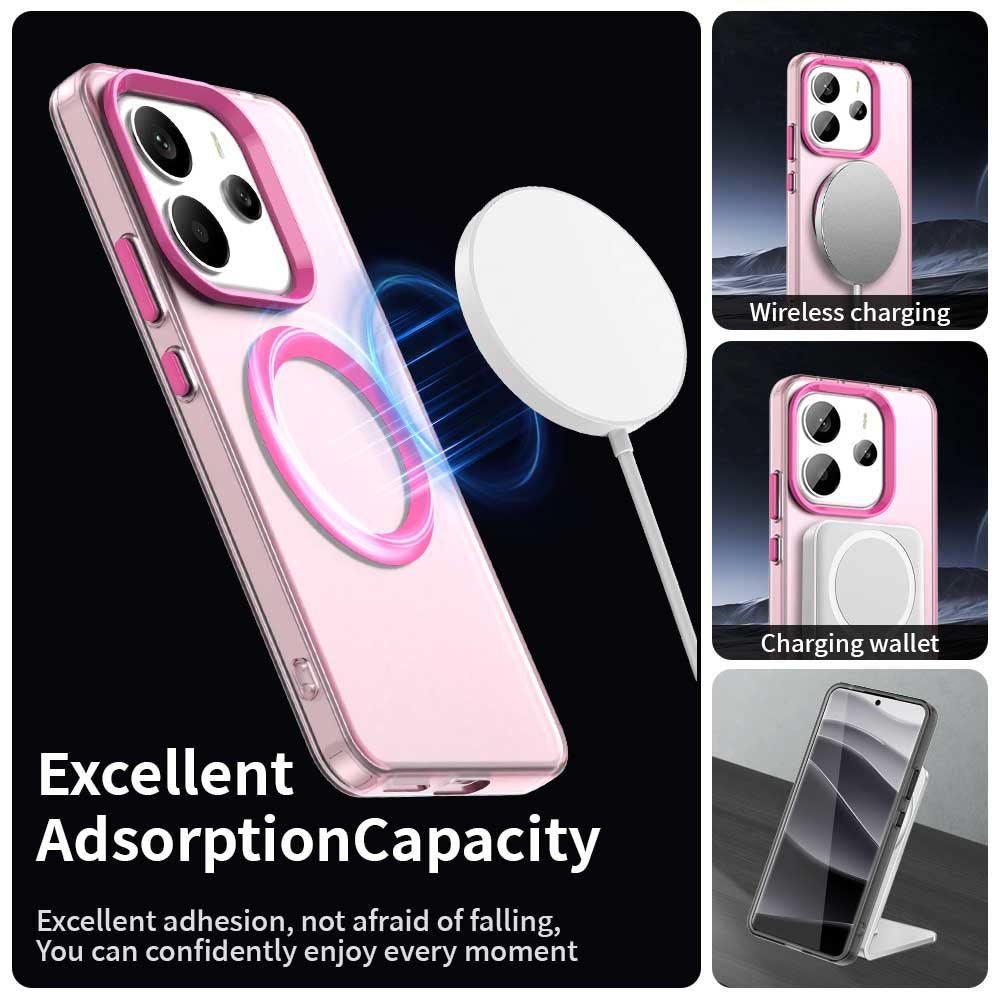 Θήκη MagSafe για Xiaomi Redmi Note 14 4G (Standard), Techsuit, CandyCase, Ροζ