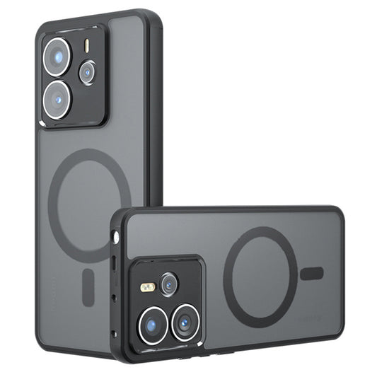 Θήκη MagSafe για Xiaomi Redmi Note 14 4G (Standard), Techsuit, PureFrost, Μαύρο