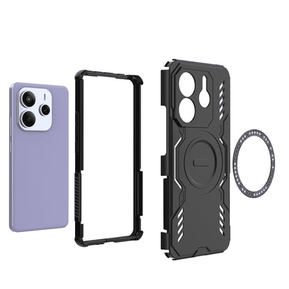 MagSafe Case for Xiaomi Redmi Note 14 5G, Techsuit, ArmorMag, Black