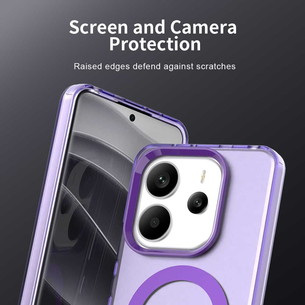 MagSafe Case for Xiaomi Redmi Note 14 5G, Techsuit, CandyCase, Purple