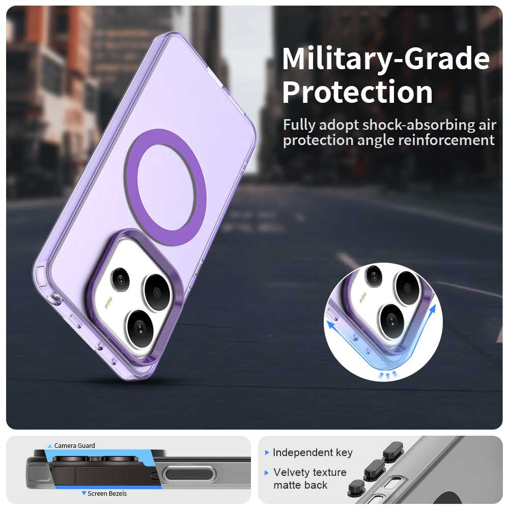 MagSafe Case for Xiaomi Redmi Note 14 5G, Techsuit, CandyCase, Purple