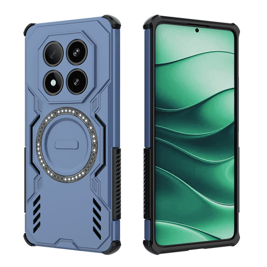 Θήκη MagSafe για Xiaomi Redmi Note 14 Pro 4G, Techsuit, ArmorMag, Μπλε
