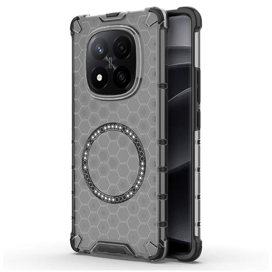 Θήκη MagSafe για Xiaomi Redmi Note 14 Pro+ 5G, Techsuit, HoneyComb Shield, Μαύρο
