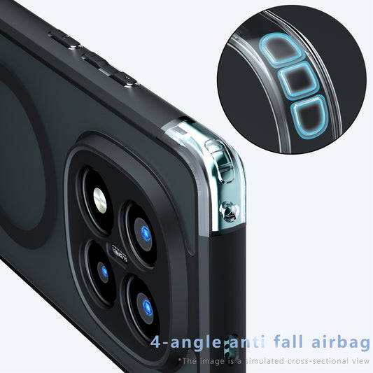 Θήκη MagSafe για Xiaomi Redmi Note 14 Pro+ 5G, Techsuit, PureFrost, Μαύρο