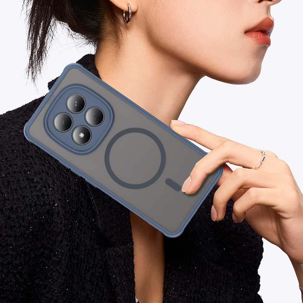 Θήκη MagSafe για Xiaomi Redmi Note 15 Pro 4G, Techsuit, HaloFrost II, Μπλε Ναυτικό