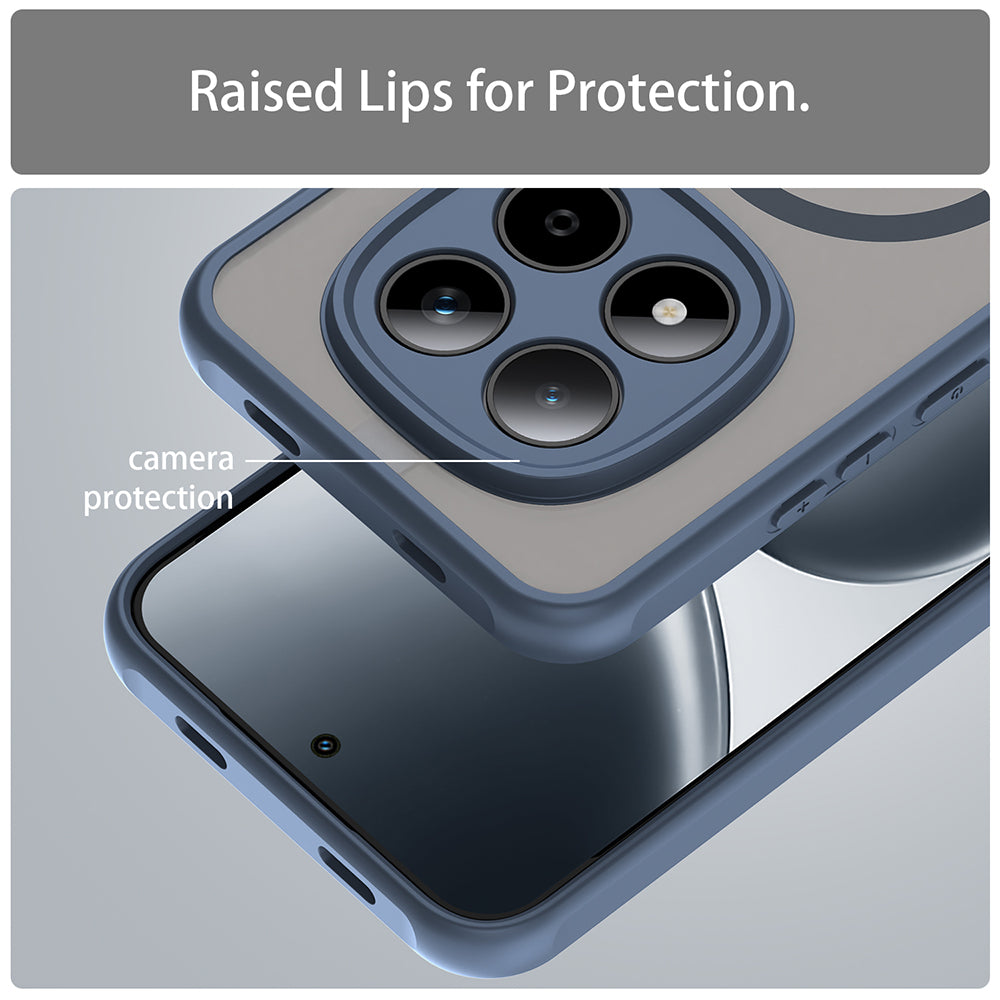 MagSafe Case for Xiaomi Redmi Note 15 Pro 5G, Techsuit, HaloFrost II, Navy Blue