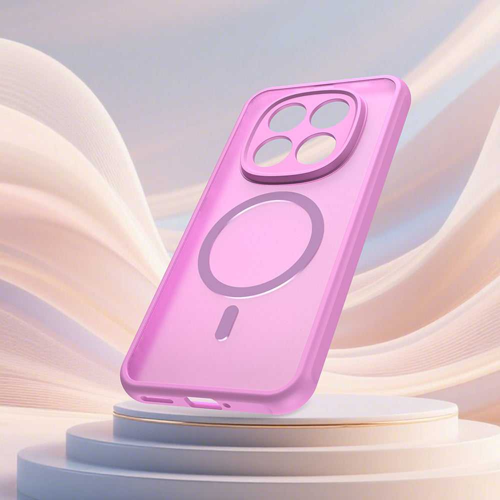 Θήκη MagSafe για Xiaomi Redmi Note 15 Pro 5G, Techsuit, HaloFrost II, Ροζ