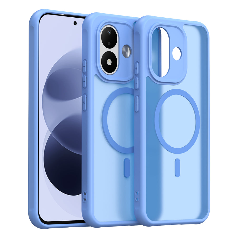 MagSafe Case for Xiaomi Redmi Note 17 4G / Note 17 5G, Techsuit, HaloFrost II, Blue
