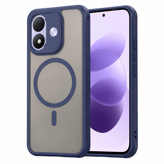 MagSafe Case for Xiaomi Redmi Note 17 4G / Note 17 5G, Techsuit, HaloFrost II, Navy Blue