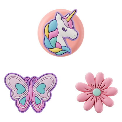 Θήκη OEM Butterfly για Apple AirTag, Σετ 3 τεμαχίων, Πολύχρωμο