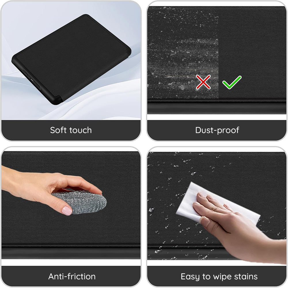 Θήκη για Amazon Kindle Paperwhite 5 ιντσών, Techsuit, SmartCover, Μαύρη