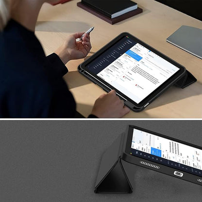 Θήκη για Apple iPad (2025) / (2022), Techsuit, Flex Trifold, Γκρι