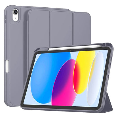Θήκη για Apple iPad (2025) / (2022), Techsuit, Flex Trifold, Μωβ
