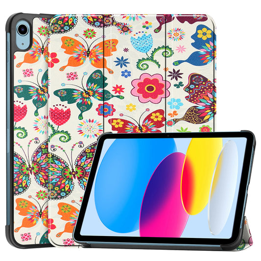 Case for Apple iPad (2025) / (2022), Techsuit, FoldPro Butterfly, Multicolor