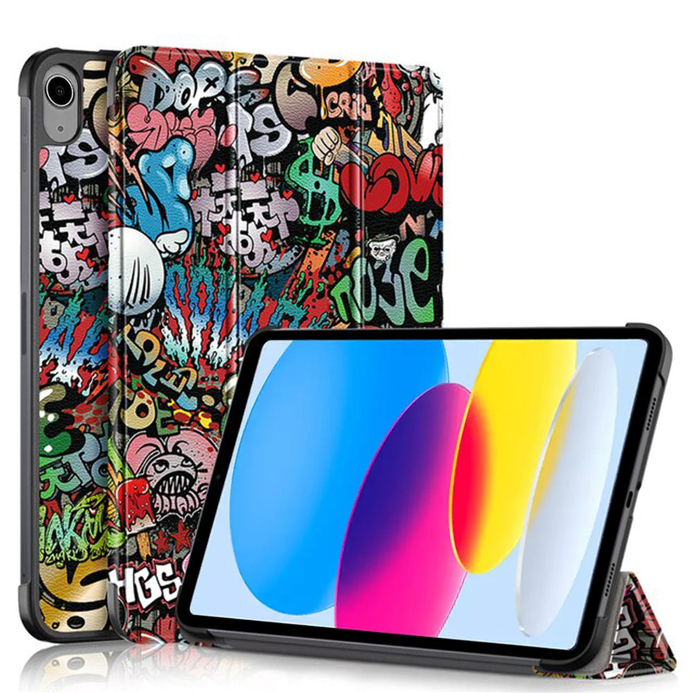 Θήκη για Apple iPad (2025) / (2022), Techsuit, FoldPro Urban Vibe, Πολύχρωμο