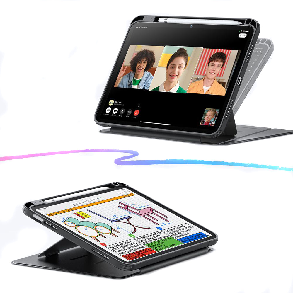 Case for Apple iPad (2025) / (2022), ESR, Flip Hybrid, Black