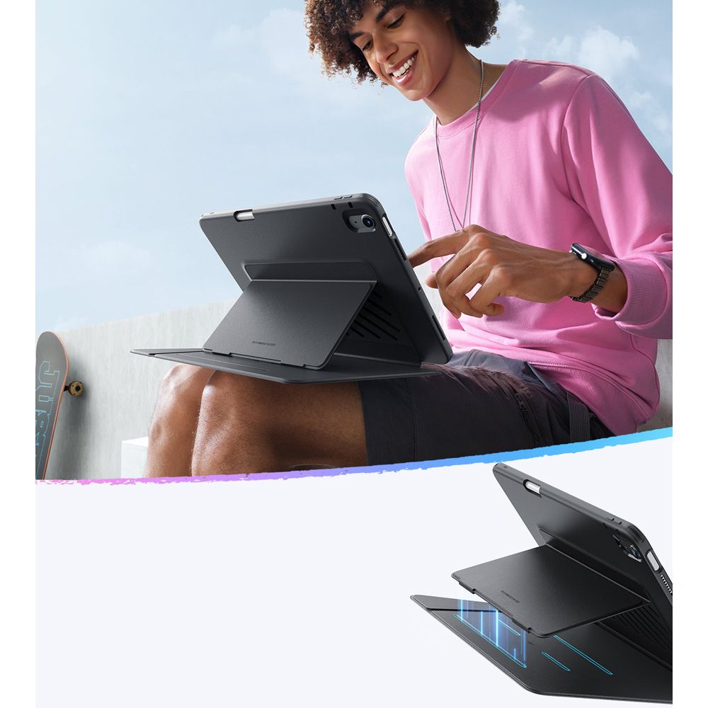 Case for Apple iPad Air 11 (2025) / Air 11 (2024) / Air (2022) / Air (2020), ESR, Flip Hybrid, Black