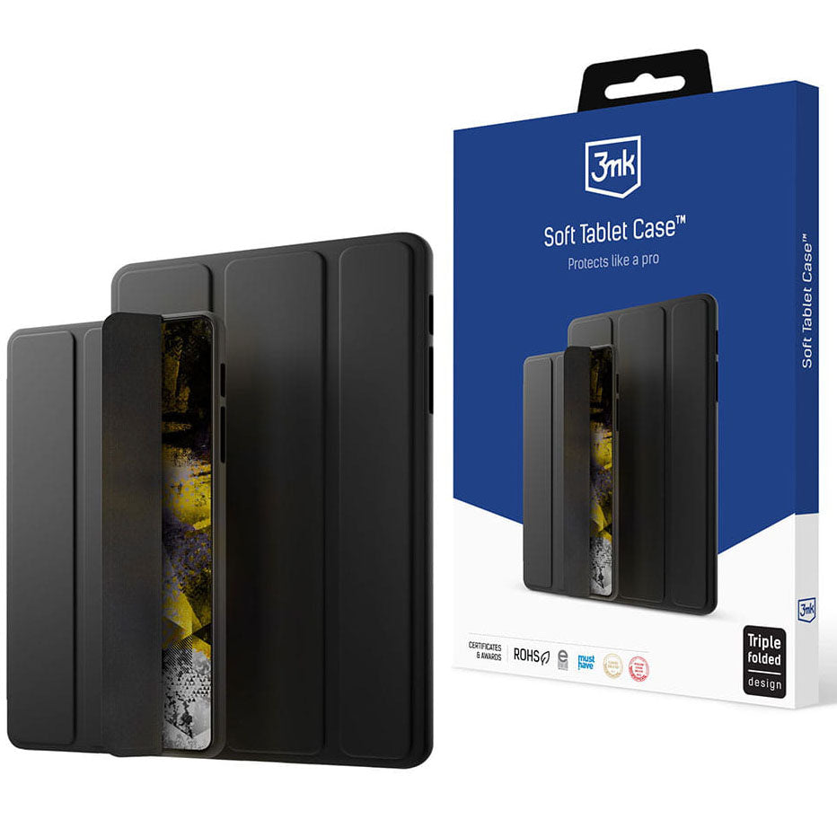 Case for Apple iPad (2025) / (2022), 3MK, Soft Tablet, Black
