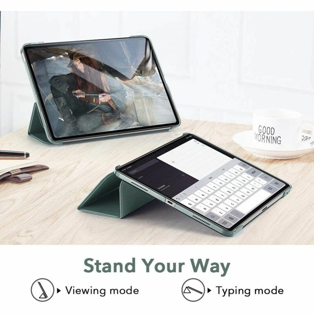 Θήκη για Apple iPad Air 11 (2025) / Air 11 (2024) / Air (2022) / Air (2020), ESR, Ascend Trifold, Πράσινο Σατέν
