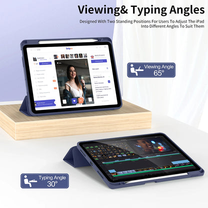 Θήκη για Apple iPad Air 11 (2026) / iPad Air 11 (2025) / Air 11 (2024), Techsuit, Flex Trifold, Μπλε