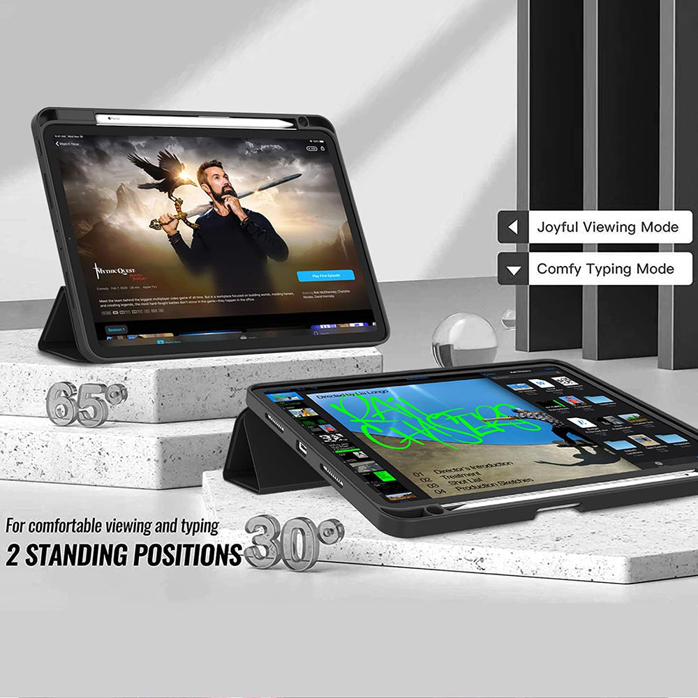 Θήκη για Apple iPad Air 13 (2026) / Air 13 (2025) / Air 13 (2024), Techsuit, Flex Trifold, Μαύρη