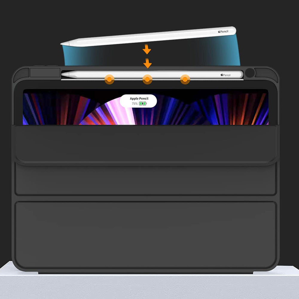 Θήκη για Apple iPad Air 13 (2026) / Air 13 (2025) / Air 13 (2024), Techsuit, Flex Trifold, Μαύρη