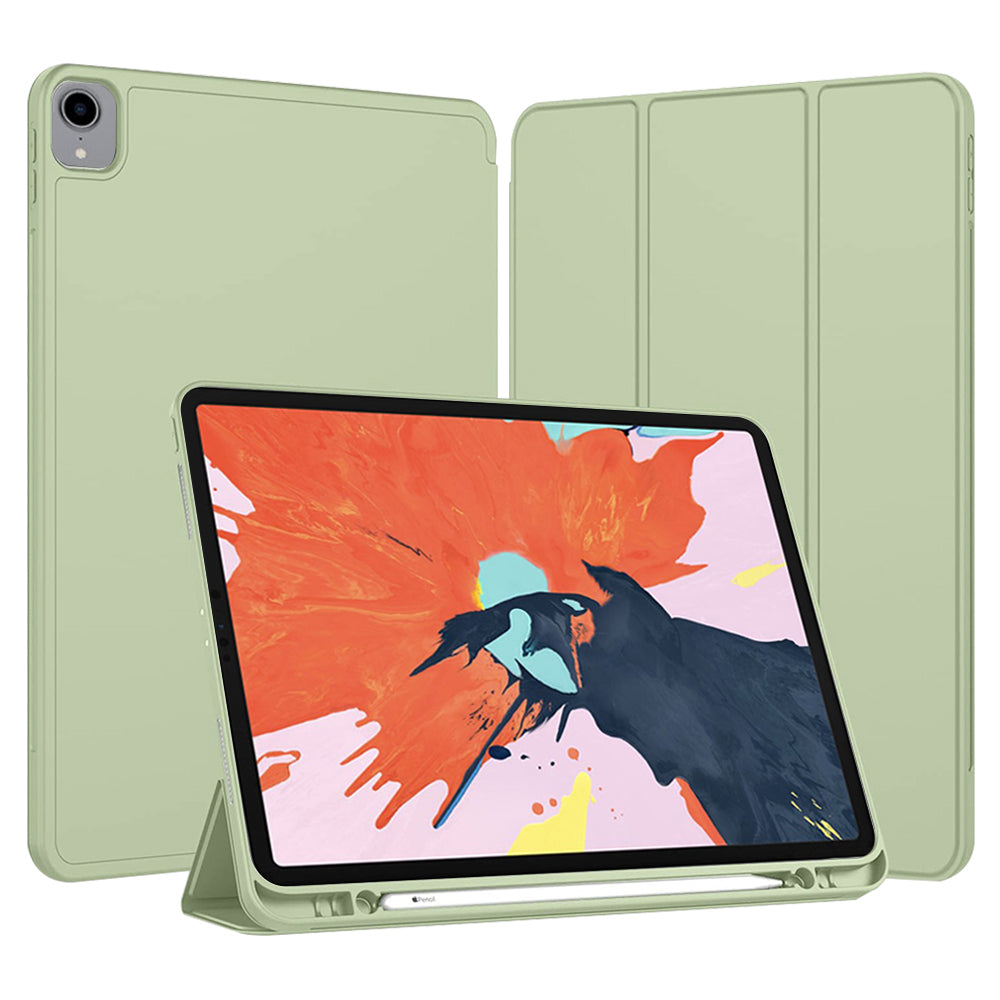 Θήκη για Apple iPad Pro 12.9 (2022) / Pro 12.9 (2021) / Pro 12.9 (2020) / Pro 12.9 (2018), Techsuit, Flex Trifold, Πράσινο Matcha