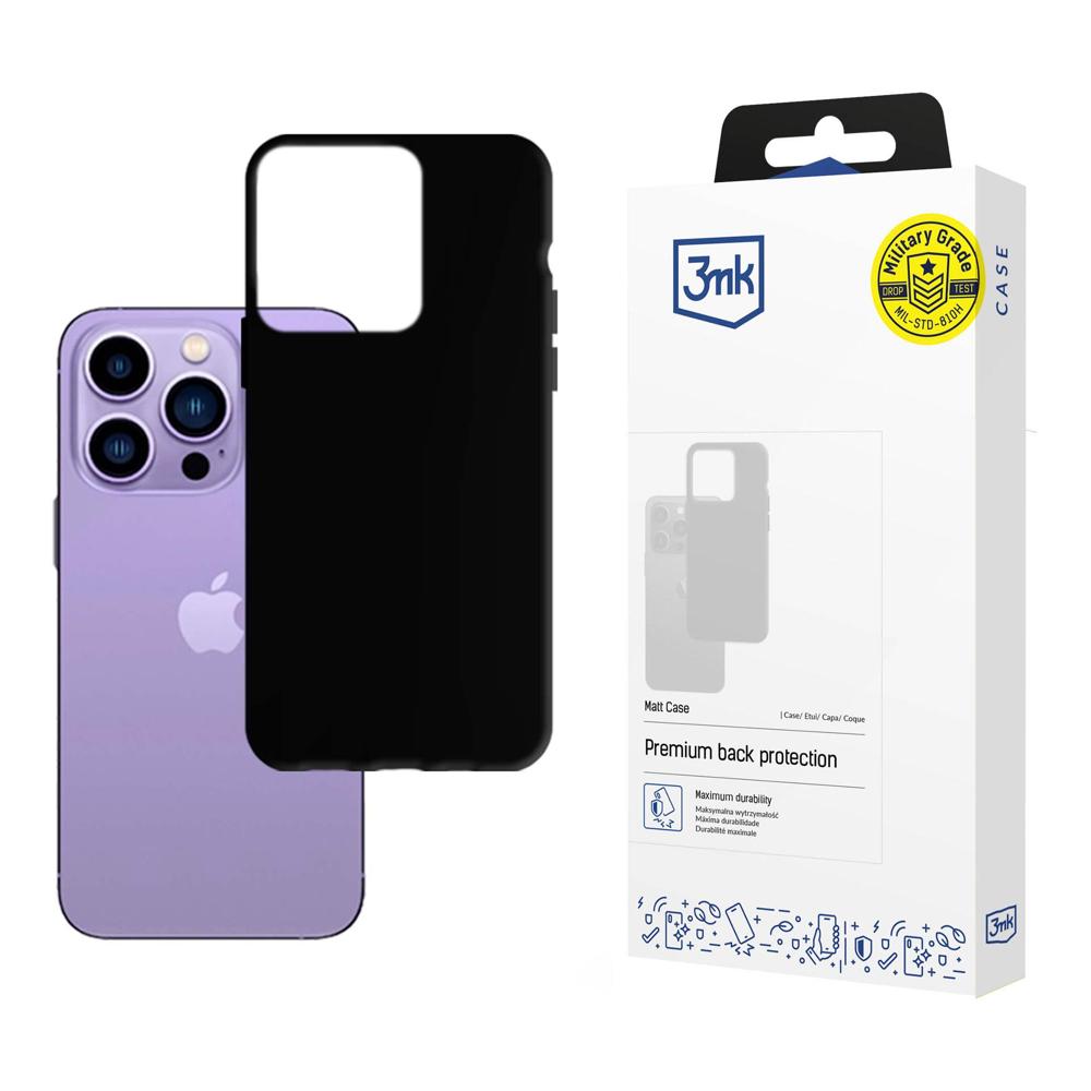 Θήκη για Apple iPhone 14 Pro Max, 3MK, Ματ Μαύρη