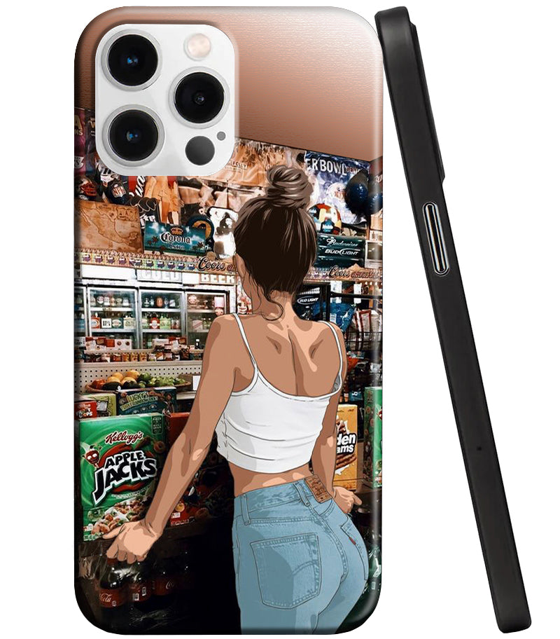 Θήκη για Apple iPhone 14 Pro, Perfect Case, Favourites Series Girl, Πολύχρωμη
