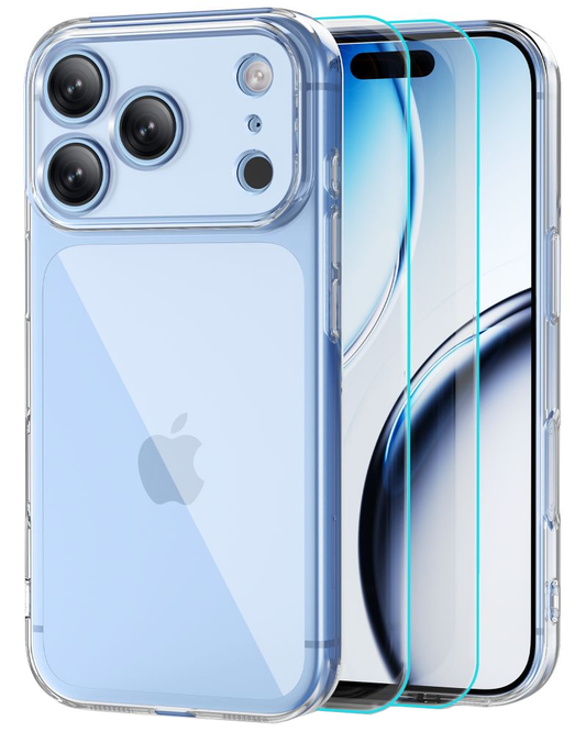 Θήκη για Apple iPhone 18 Pro / 17 Pro, Tech-Protect, Flexair με Προστατευτικό Οθόνης, Διαφανής