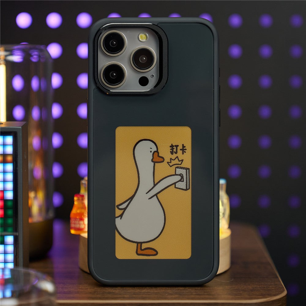 Θήκη για Apple iPhone 15 Pro Max, OEM, Προσαρμοσμένη οθόνη E-Ink, Μαύρο