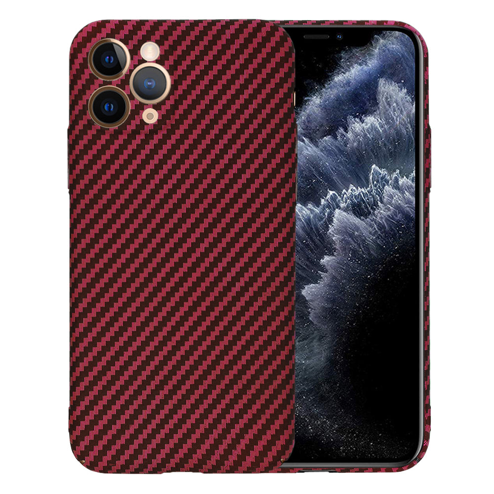 Case for Apple iPhone 11 Pro, Techsuit, Carbonite FiberShell, Red