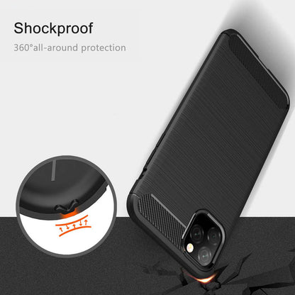 Case for Apple iPhone 11, Techsuit, Carbon, Black