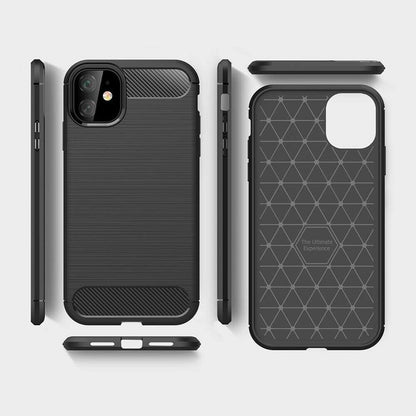 Case for Apple iPhone 12 mini, Techsuit, Carbon, Black