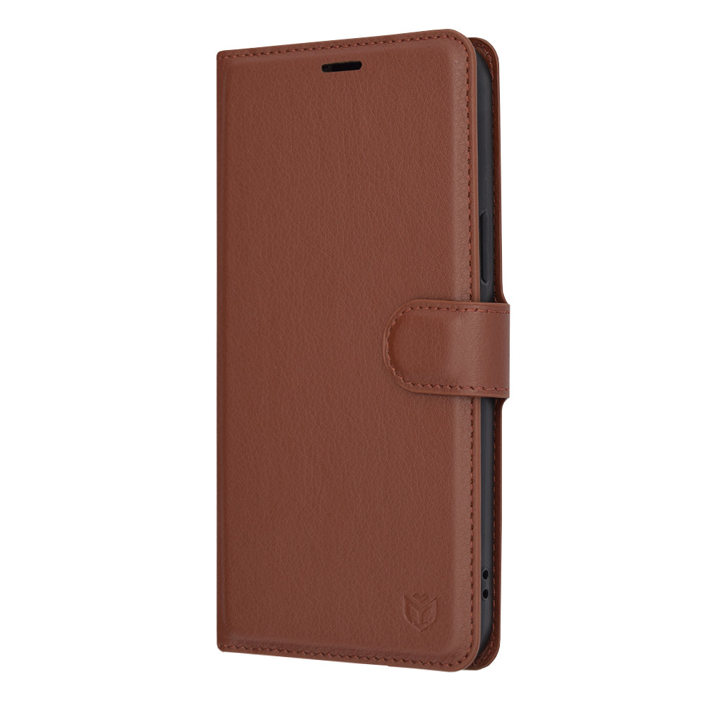 Θήκη για Apple iPhone 12 Pro Max, Techsuit, Leather Folio, Καφέ