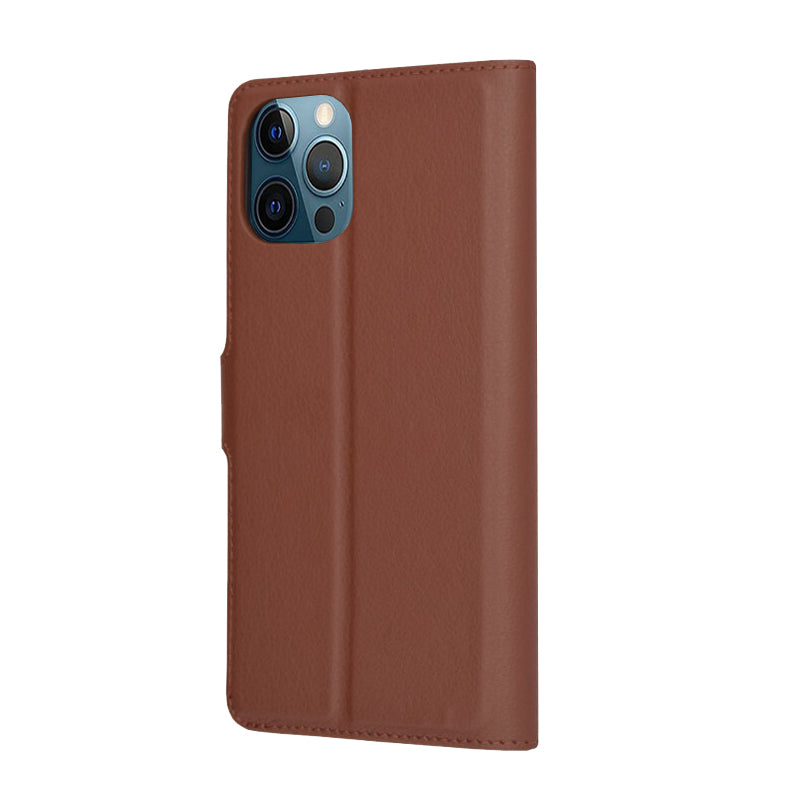 Θήκη για Apple iPhone 12 Pro Max, Techsuit, Leather Folio, Καφέ