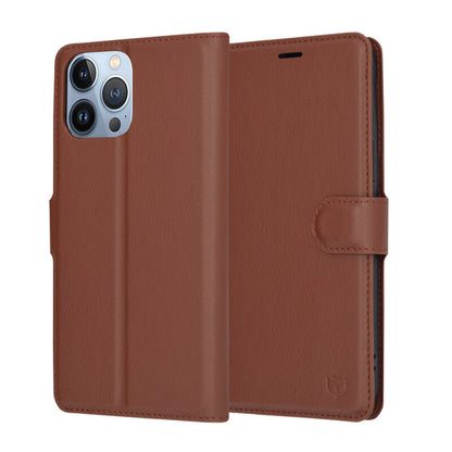 Θήκη για Apple iPhone 13 Pro Max, Techsuit, Leather Folio, Καφέ