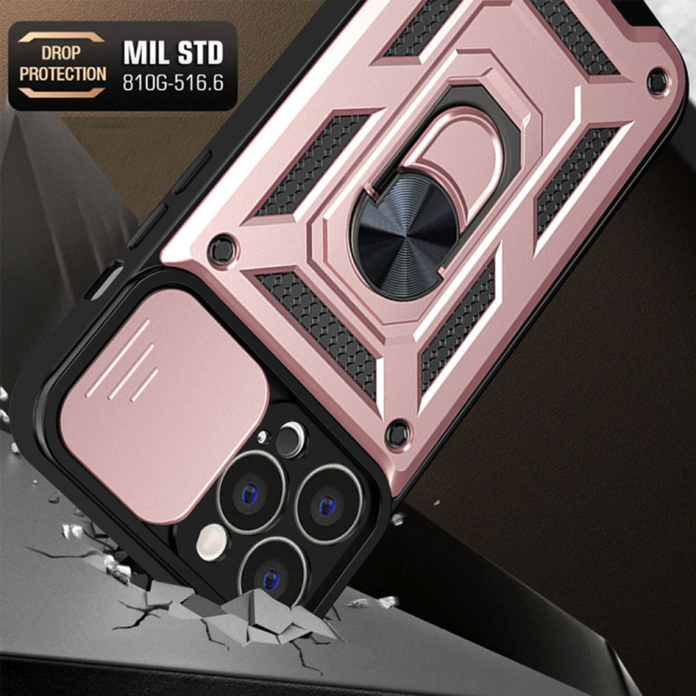 Case for Apple iPhone 13 Pro, Techsuit, CamShield, Pink