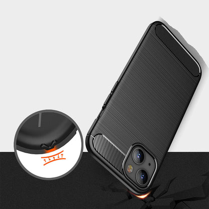 Θήκη για Apple iPhone 13, Techsuit, Carbon, Μαύρη