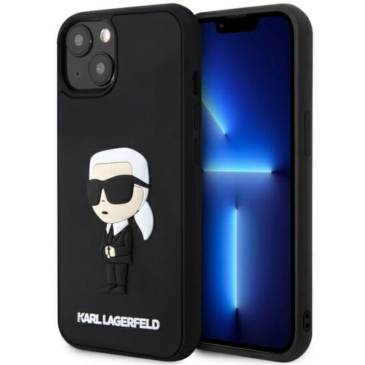 Θήκη για Apple iPhone 14 Plus, Karl Lagerfeld, 3D Rubber Ikonik Karl, Μαύρη
