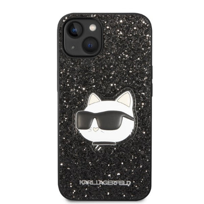 Case for Apple iPhone 14 Plus, Karl Lagerfeld, Glitter Choupette Patch, Black