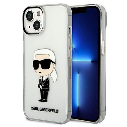 Θήκη για Apple iPhone 14 Plus, Karl Lagerfeld, Ikonik Karl, Διάφανη