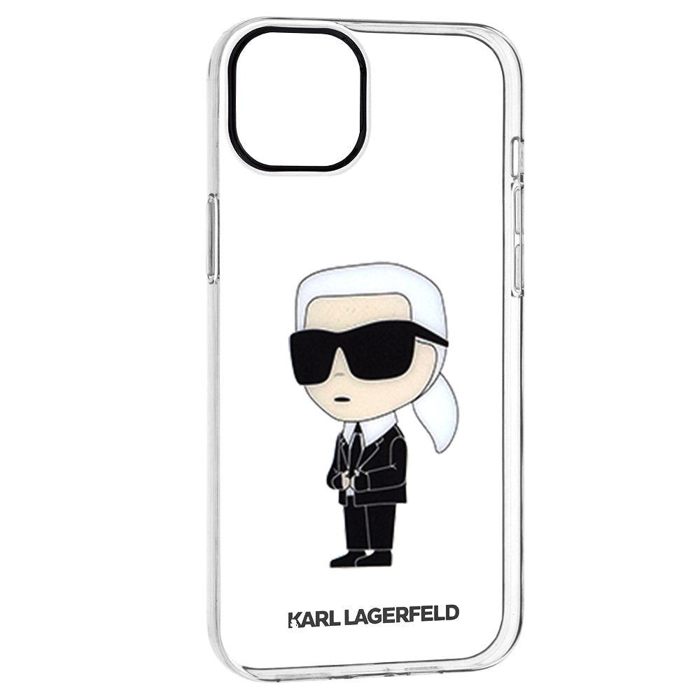 Θήκη για Apple iPhone 14 Plus, Karl Lagerfeld, Ikonik Karl, Διάφανη