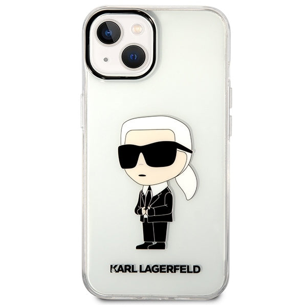 Θήκη για Apple iPhone 14 Plus, Karl Lagerfeld, Ikonik Karl, Διάφανη