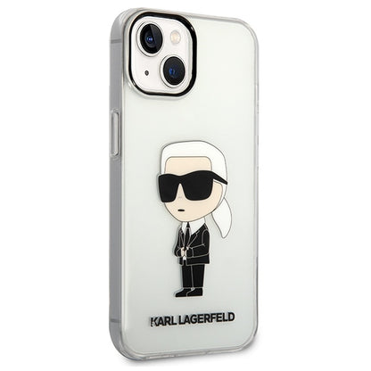 Θήκη για Apple iPhone 14 Plus, Karl Lagerfeld, Ikonik Karl, Διάφανη