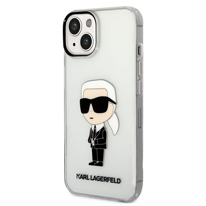 Θήκη για Apple iPhone 14 Plus, Karl Lagerfeld, Ikonik Karl, Διάφανη