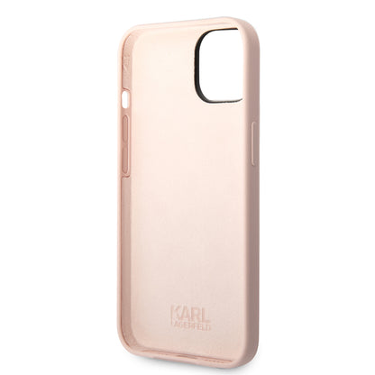 Θήκη για Apple iPhone 14 Plus, Karl Lagerfeld, Silicone Body Choupette, Ροζ